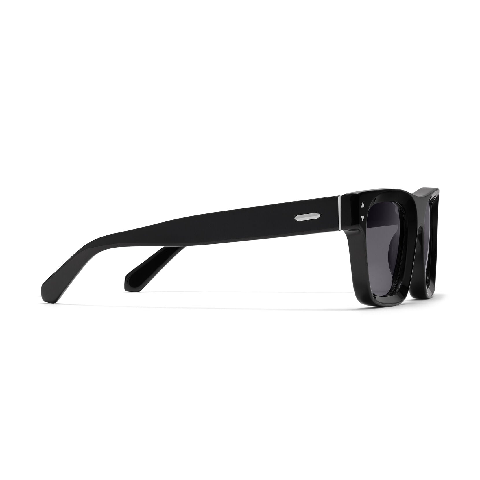 Vista Square Sunglasses | Black Frame + Grey Lens | Polarized - image 5