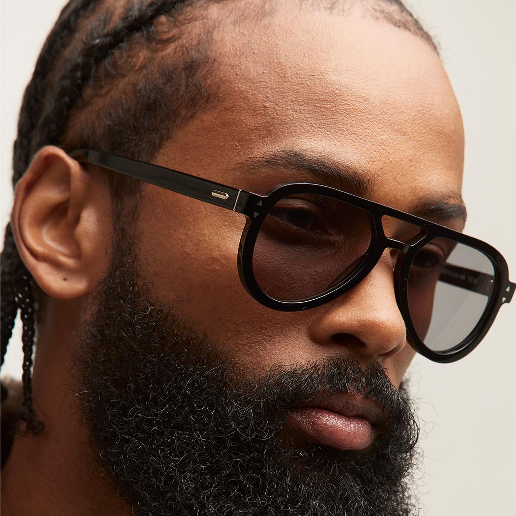 Hollywood Aviator Sunglasses | Black Frame + Grey Lens | Polarized - image 4