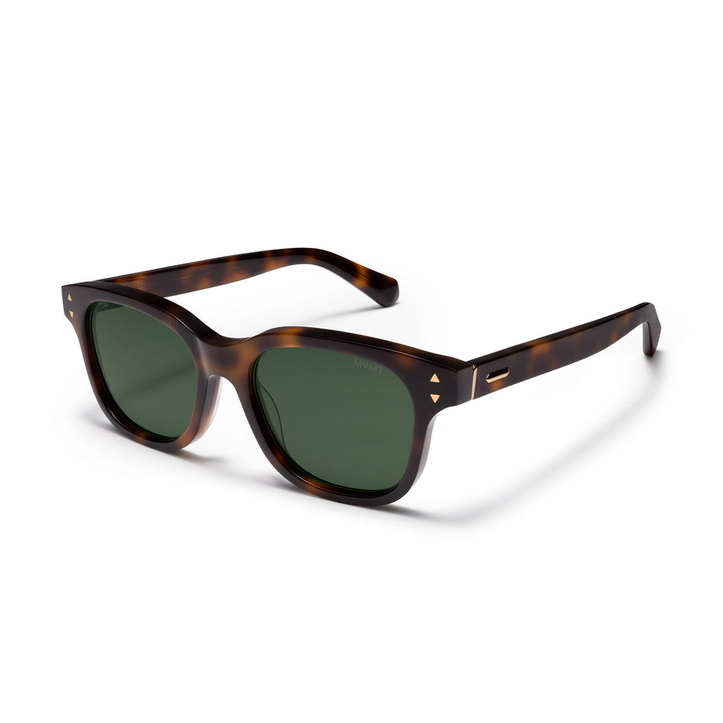 Malibu Round Sunglasses | Tortoise Frame + Green Lens | Polarized - image 2