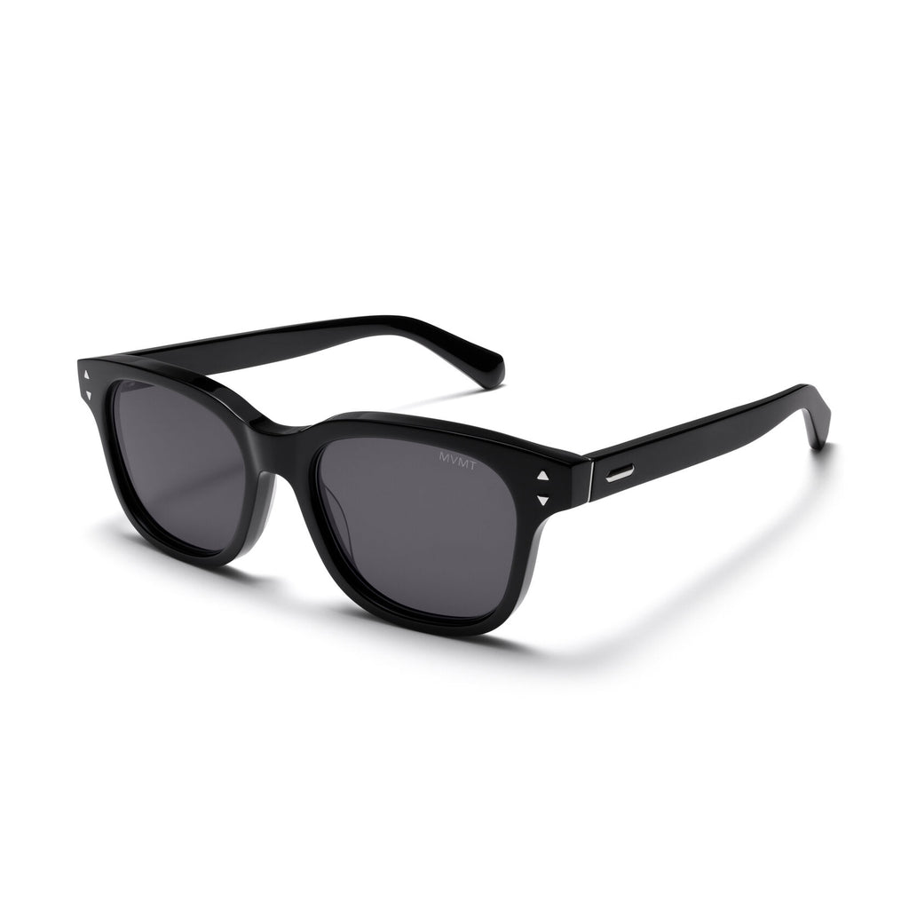 Malibu Round Sunglasses | Black Frame + Grey Lens | Non-Polarized - image 2