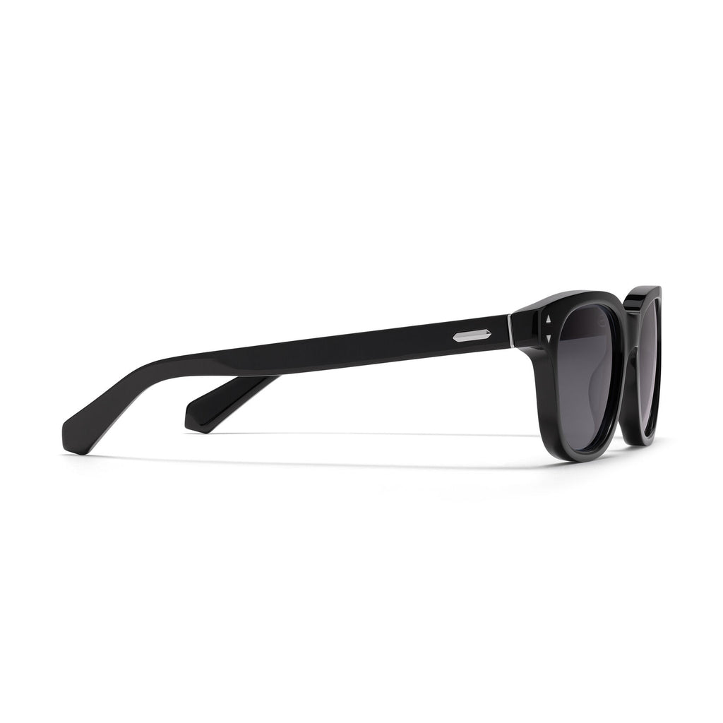 Malibu Round Sunglasses | Black Frame + Grey Lens | Non-Polarized - image 5