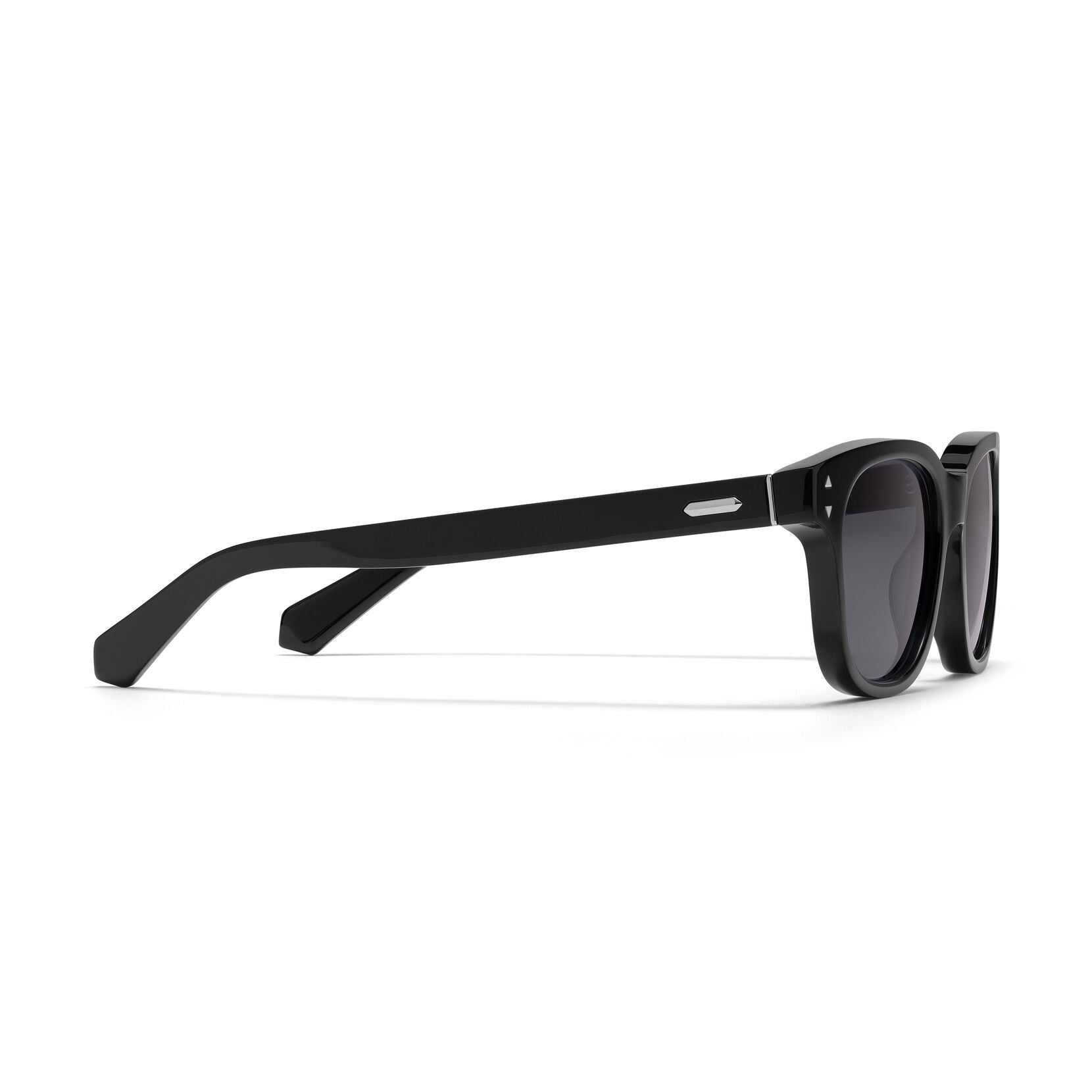 Malibu Round Sunglasses | Black Frame + Grey Lens | Non-Polarized - image 5