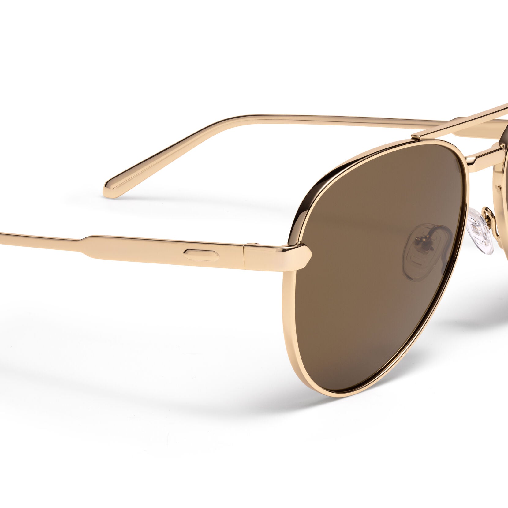 Miramar Aviator Sunglasses | Gold Frame + Brown Lens | Polarized - image 3