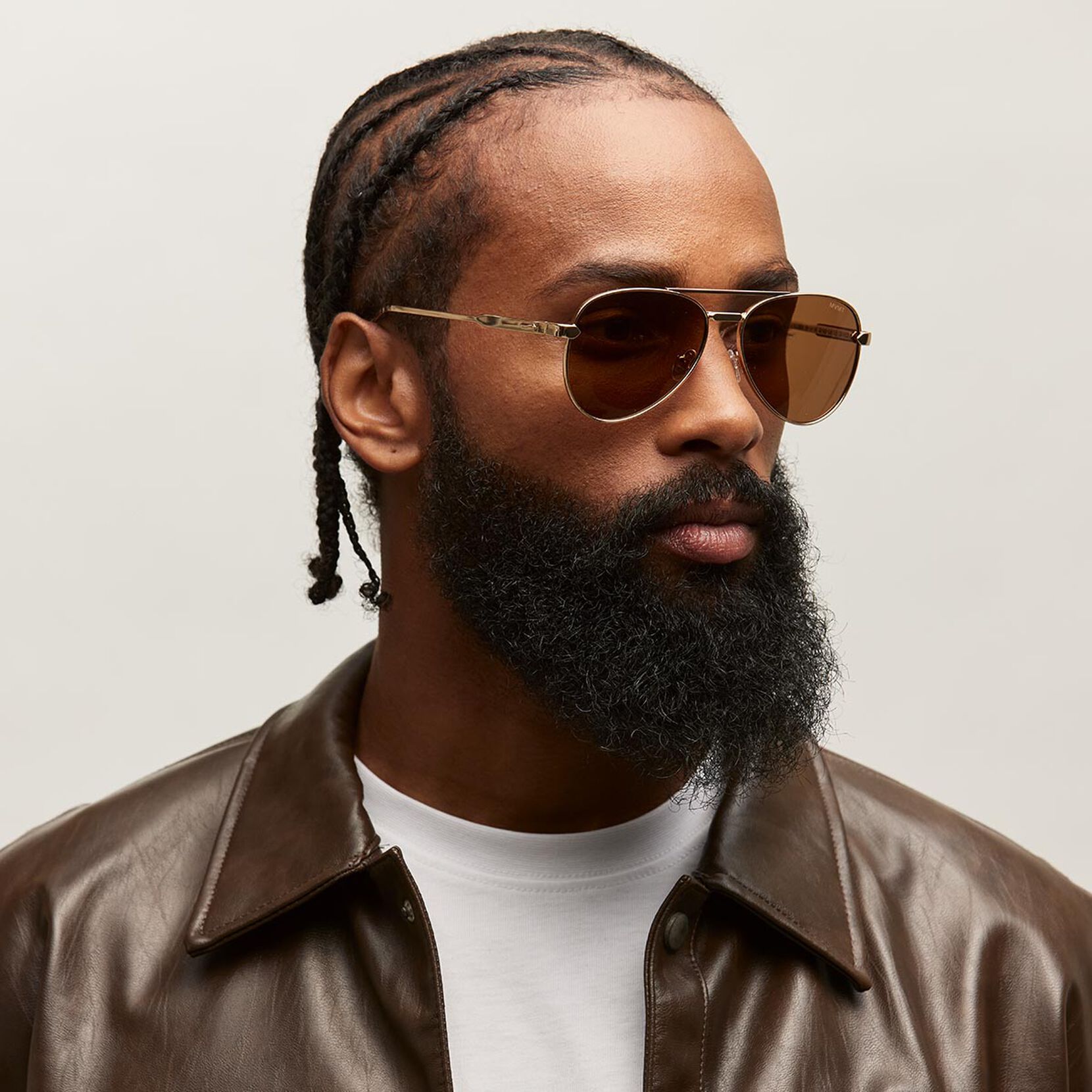 Miramar Aviator Sunglasses | Gold Frame + Brown Lens | Non-Polarized - image 4