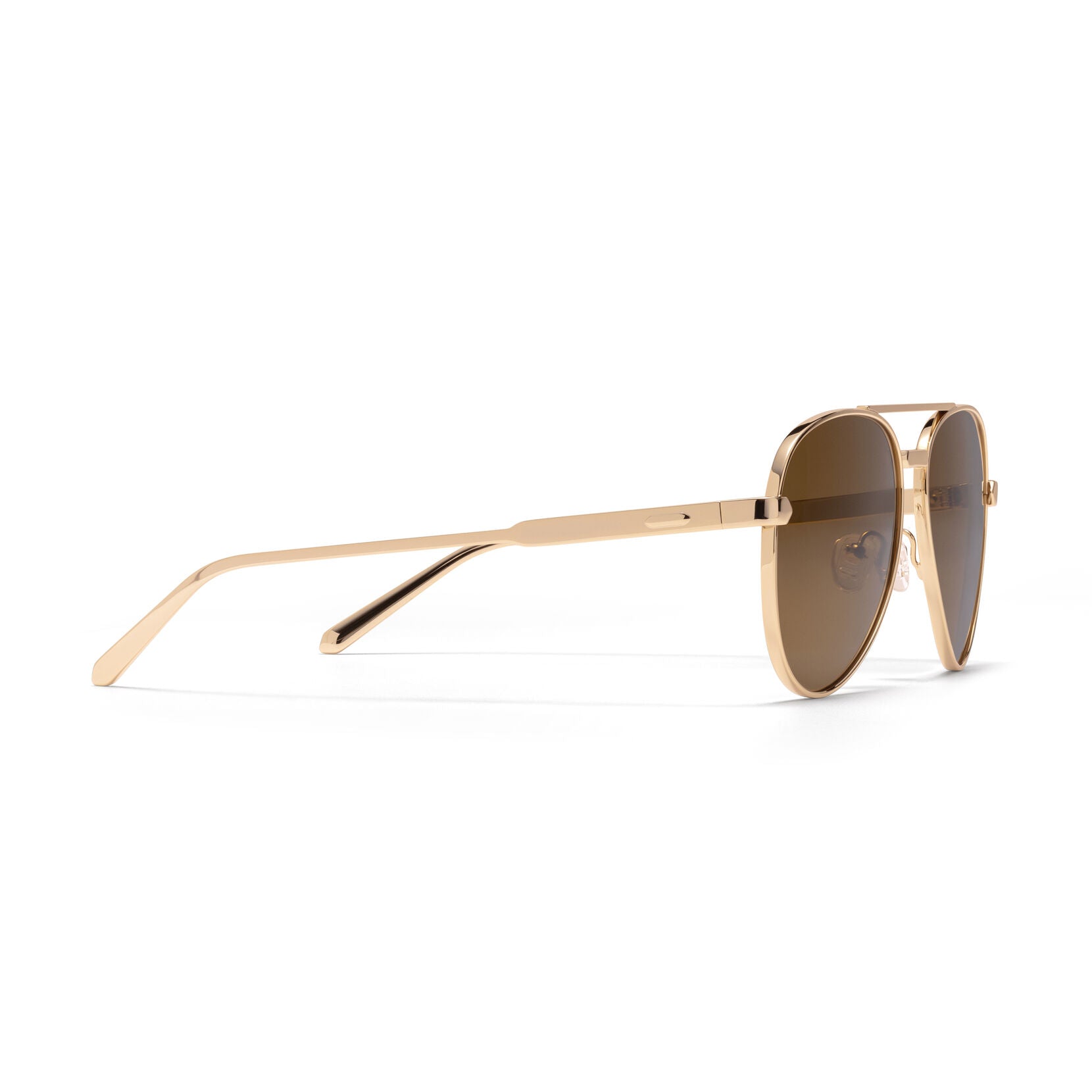 Miramar Aviator Sunglasses | Gold Frame + Brown Lens | Non-Polarized - image 5