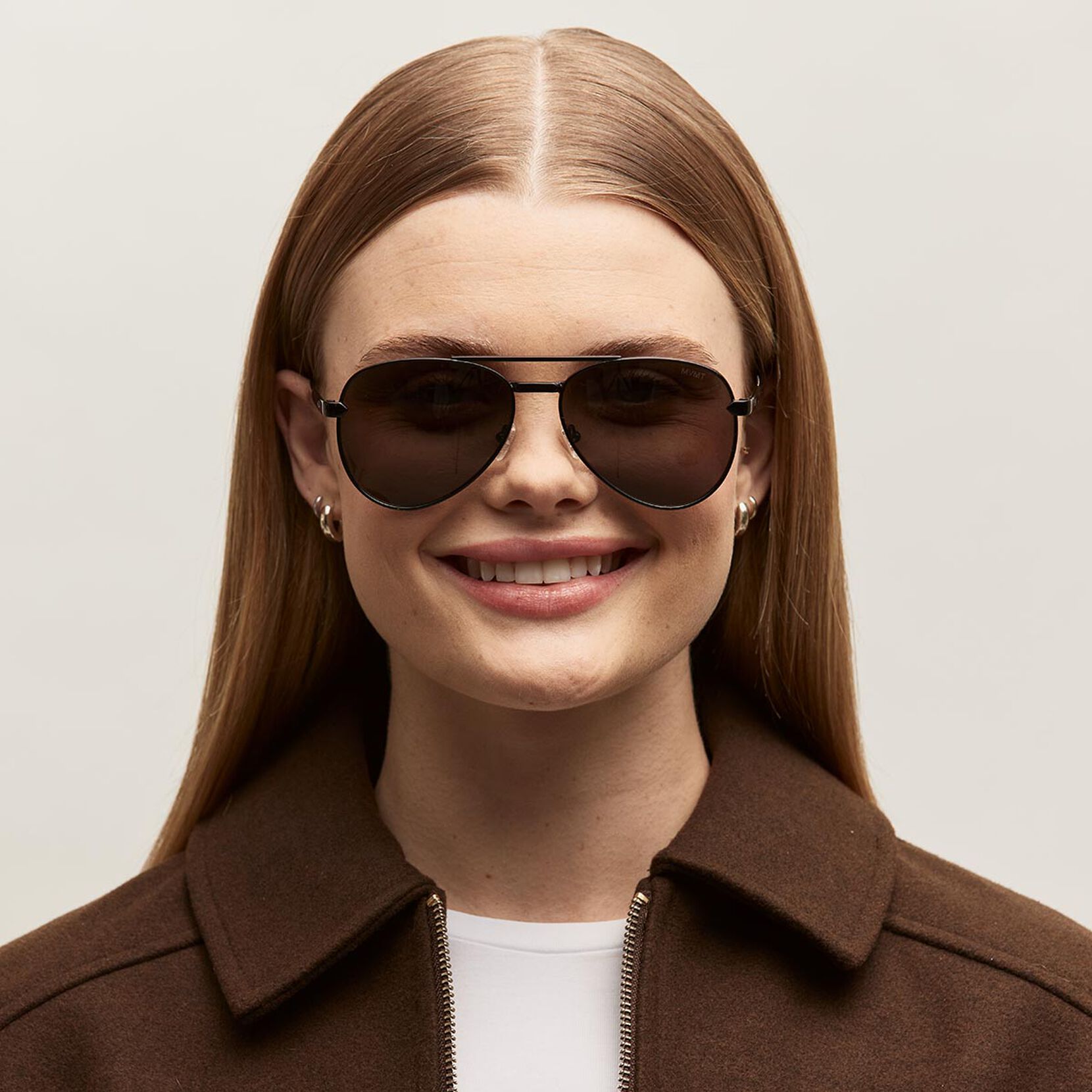 Miramar Aviator Sunglasses | Black Frame + Grey Lens | Polarized - image 6