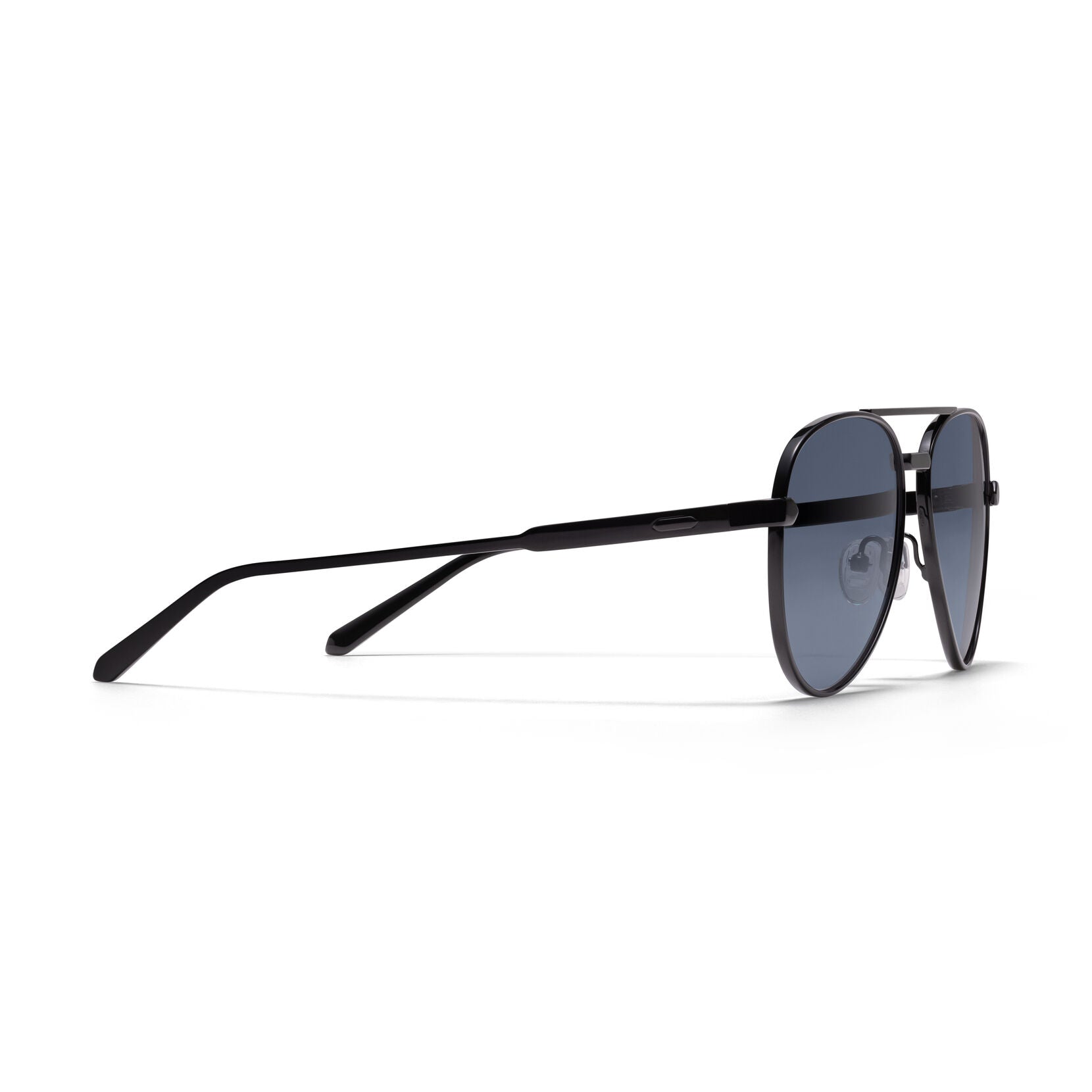Miramar Aviator Sunglasses | Black Frame + Grey Lens | Non-Polarized - image 5