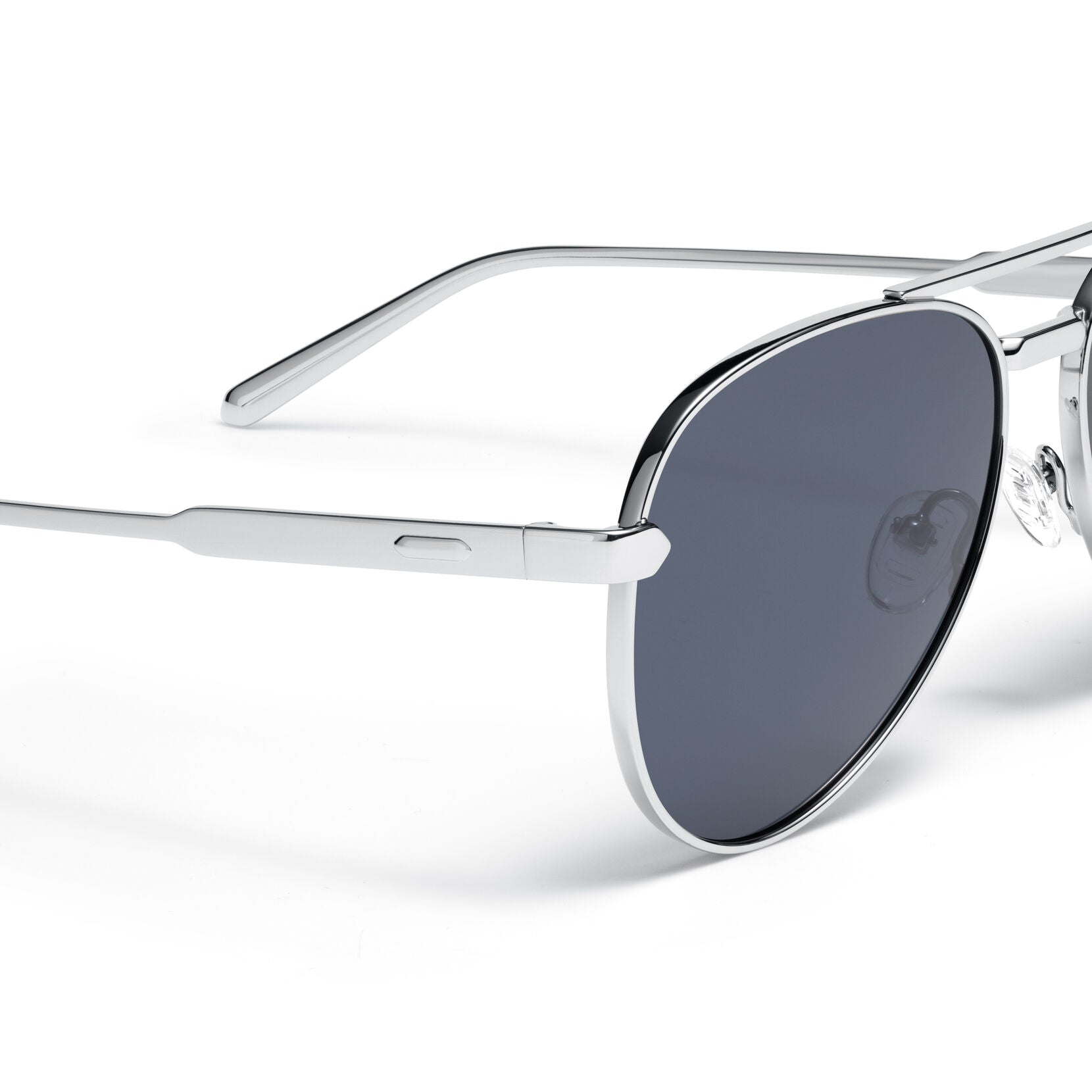 Miramar Aviator Sunglasses | Silver Frame + Blue Lens | Non-Polarized - image 3