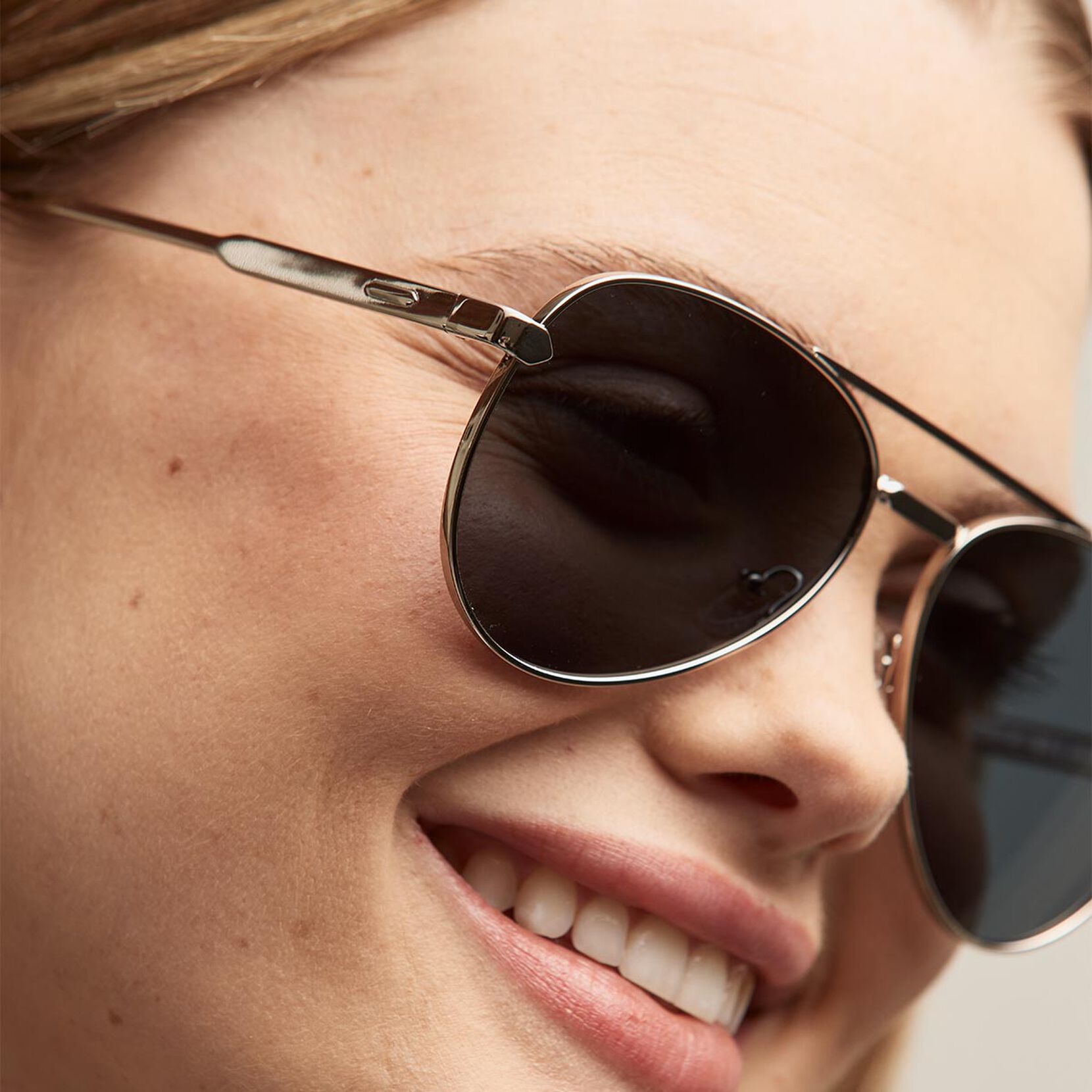 Miramar Aviator Sunglasses | Silver Frame + Blue Lens | Non-Polarized - image 6