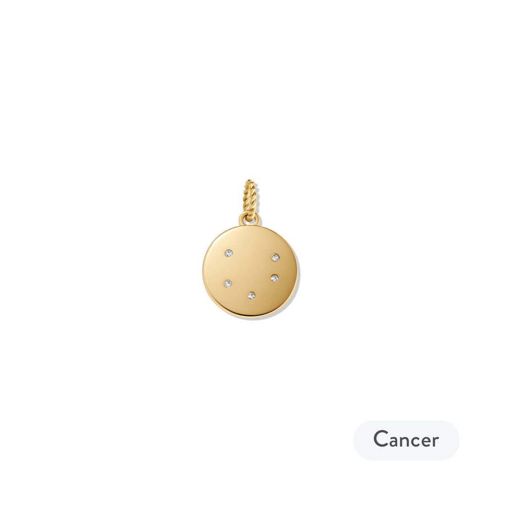 Zodiac Charm - Cancer | Gold - image 2
