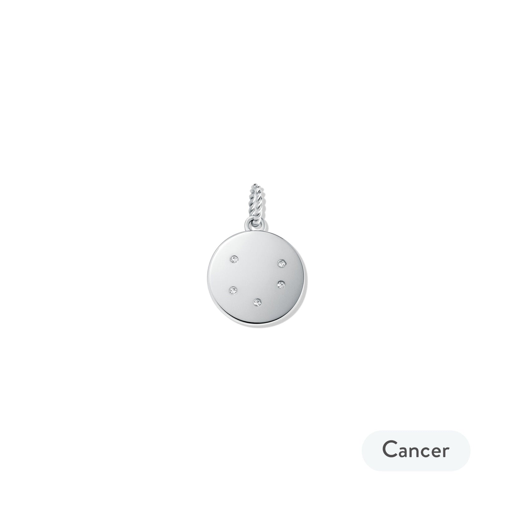 Zodiac Charm - Cancer | Silver - image 2