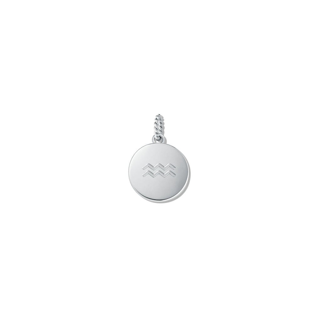 Zodiac Charm - Aquarius | Silver - main image