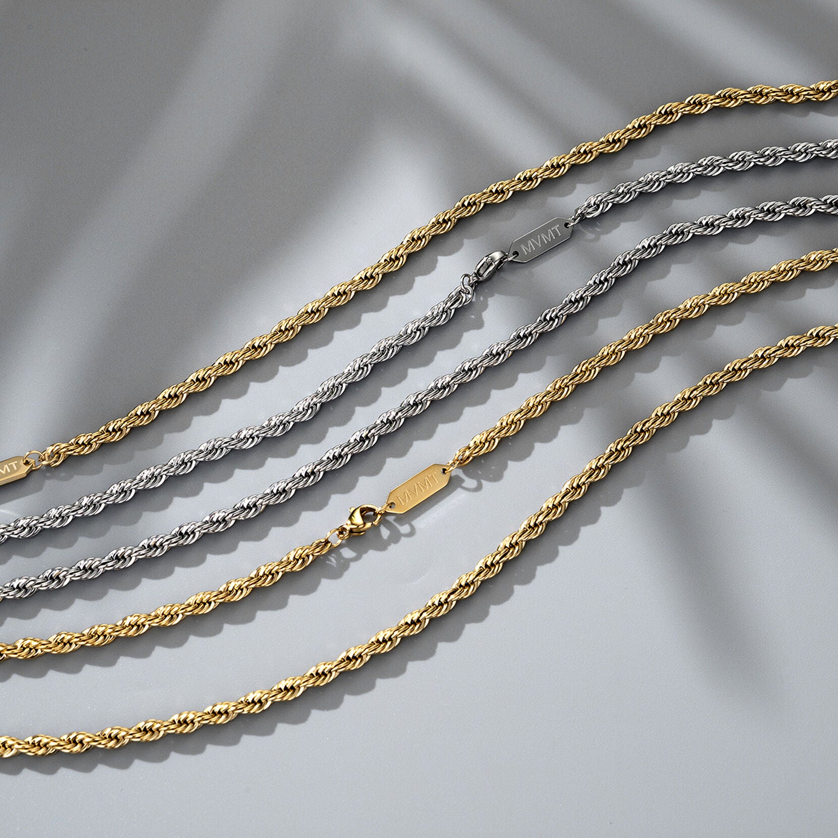 Rope Chain Bracelet - 3.9MM | Gold - image 4