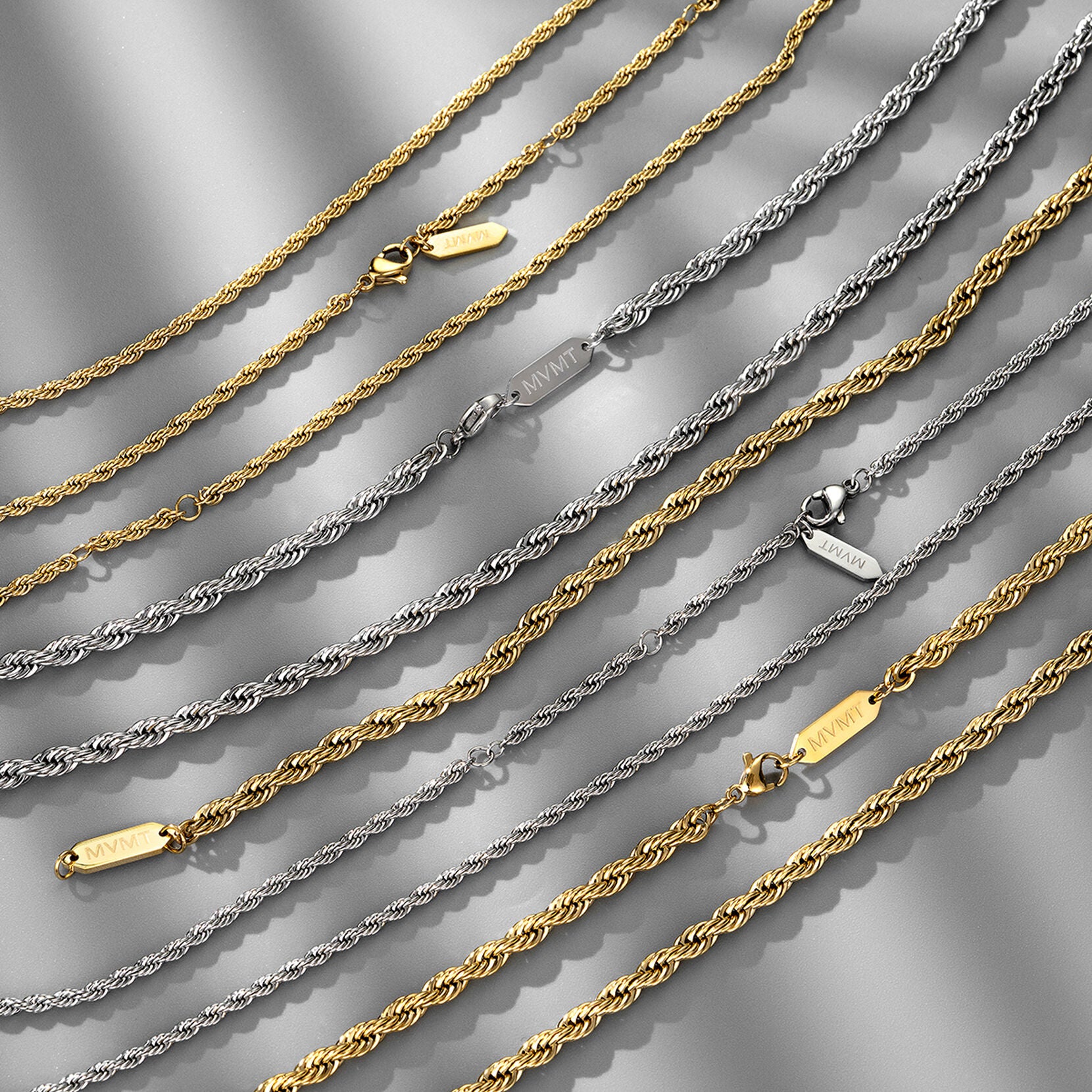 Rope Chain Necklace - 2.4MM | Gold - image 6