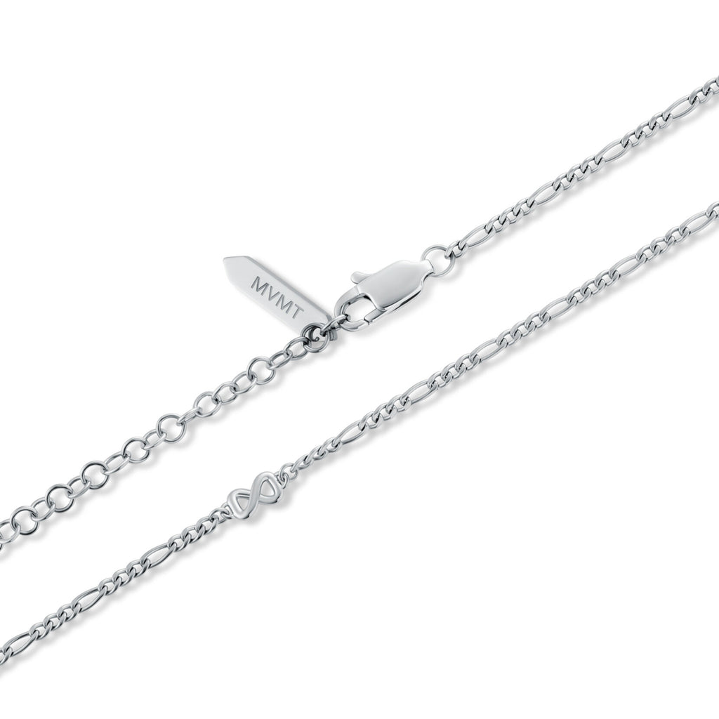 Figaro Chain Necklace - 1.8MM | Silver - image 3
