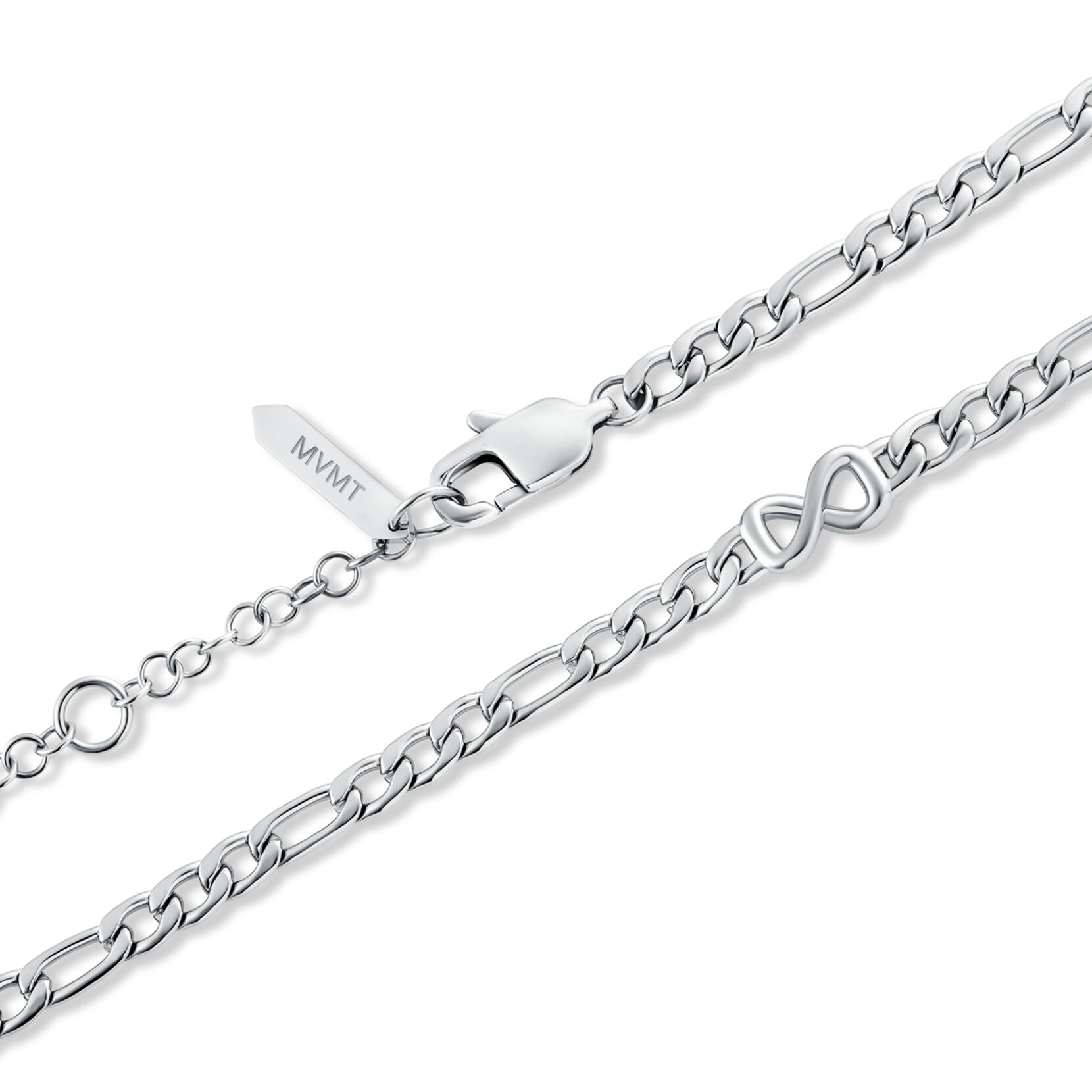 Figaro Chain Bracelet - 3.8MM | Silver - image 3