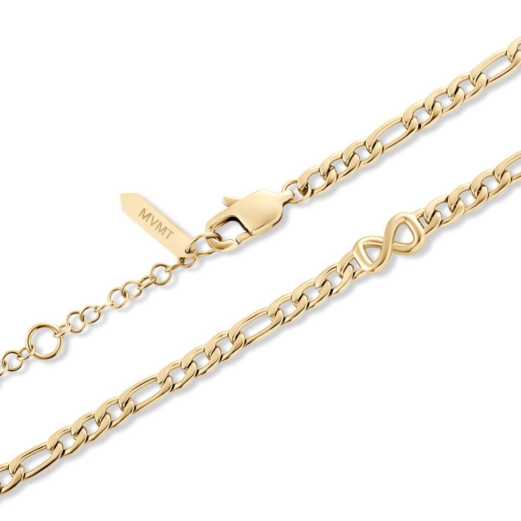 Figaro Chain Bracelet - 3.8MM | Gold - image 3