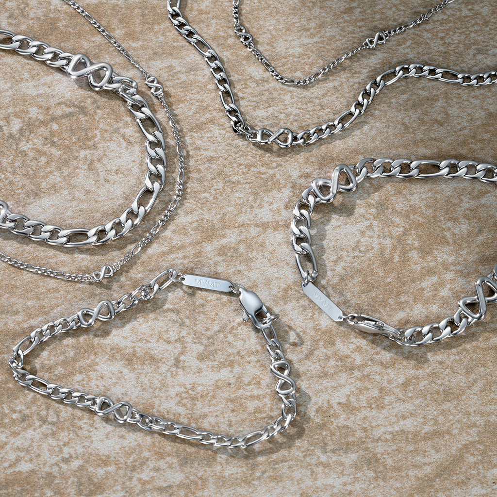 Figaro Chain Necklace - 3.8MM | Silver - image 4